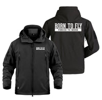 Thumbnail for Born To Fly Forced To Work Designed Military Jackets (Customizable)