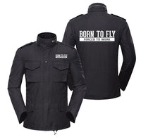 Thumbnail for Born To Fly Forced To Work Designed Military Coats