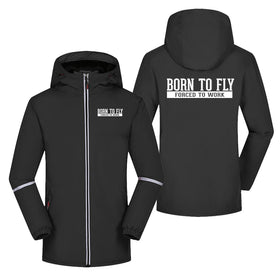 Born To Fly Forced To Work Rain Coats & Jackets