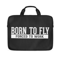 Thumbnail for Born To Fly Forced To Work Designed Laptop & Tablet Bags