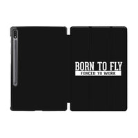 Thumbnail for Born To Fly Forced To Work Designed Samsung Tablet Cases