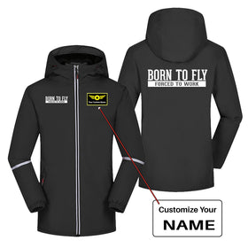 Born To Fly Forced To Work Rain Coats & Jackets