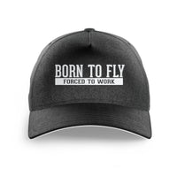 Thumbnail for Born To Fly Forced To Work Printed Hats