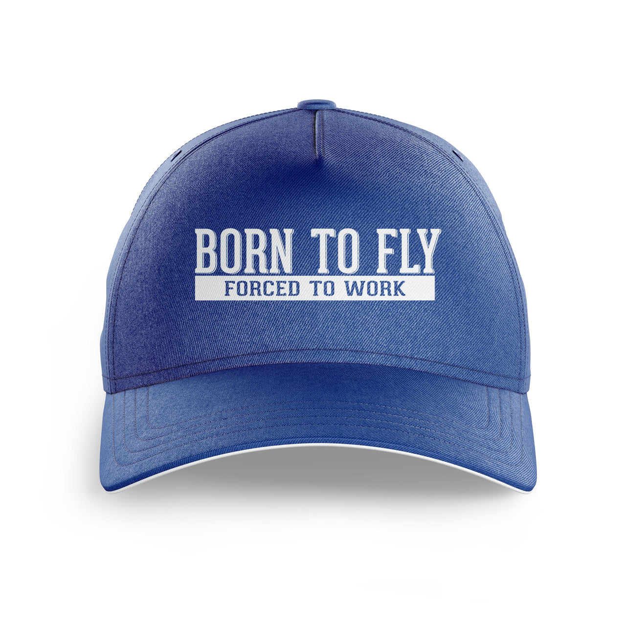 Born To Fly Forced To Work Printed Hats