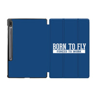 Thumbnail for Born To Fly Forced To Work Designed Samsung Tablet Cases