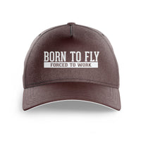 Thumbnail for Born To Fly Forced To Work Printed Hats