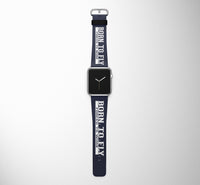 Thumbnail for Born To Fly - Forced to Work Designed Leather Apple Watch Straps