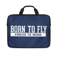 Thumbnail for Born To Fly Forced To Work Designed Laptop & Tablet Bags