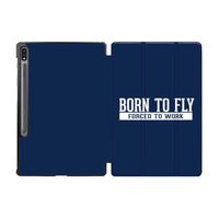 Thumbnail for Born To Fly Forced To Work Designed Samsung Tablet Cases