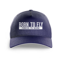 Thumbnail for Born To Fly Forced To Work Printed Hats