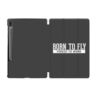 Thumbnail for Born To Fly Forced To Work Designed Samsung Tablet Cases