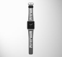 Thumbnail for Born To Fly - Forced to Work Designed Leather Apple Watch Straps