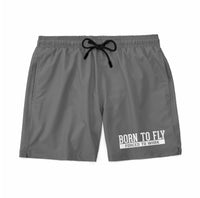 Thumbnail for Born To Fly Forced To Work Designed Swim Trunks & Shorts