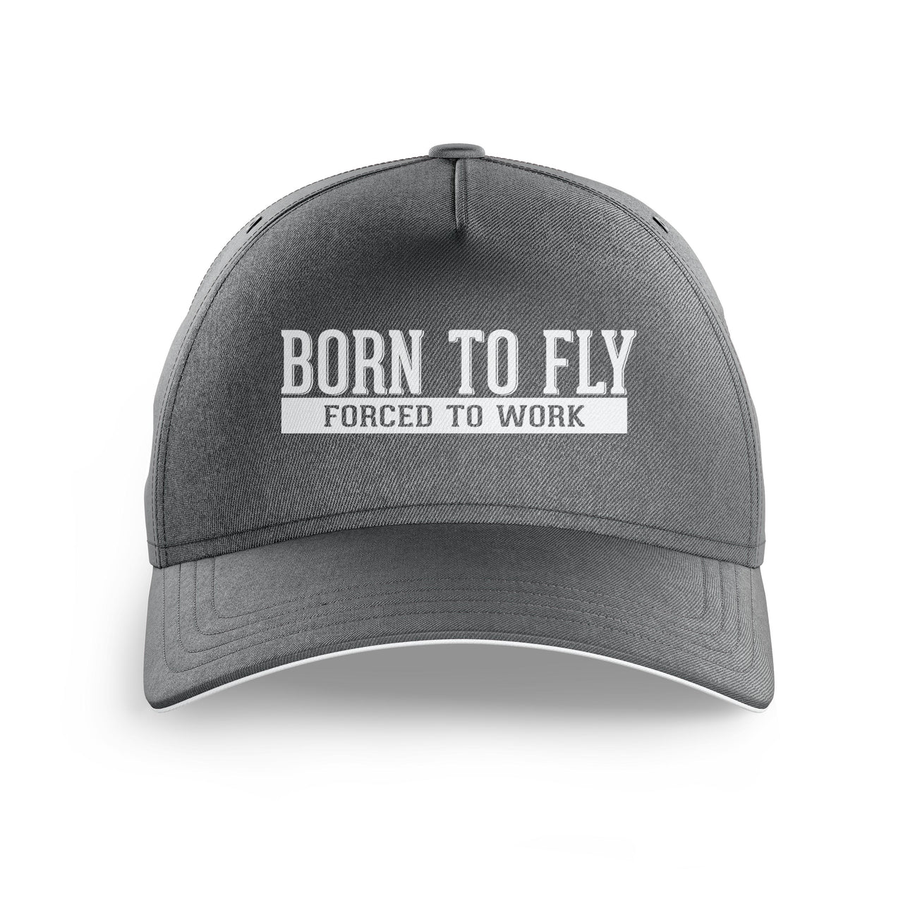 Born To Fly Forced To Work Printed Hats