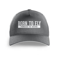 Thumbnail for Born To Fly Forced To Work Printed Hats
