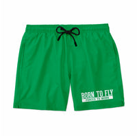 Thumbnail for Born To Fly Forced To Work Designed Swim Trunks & Shorts