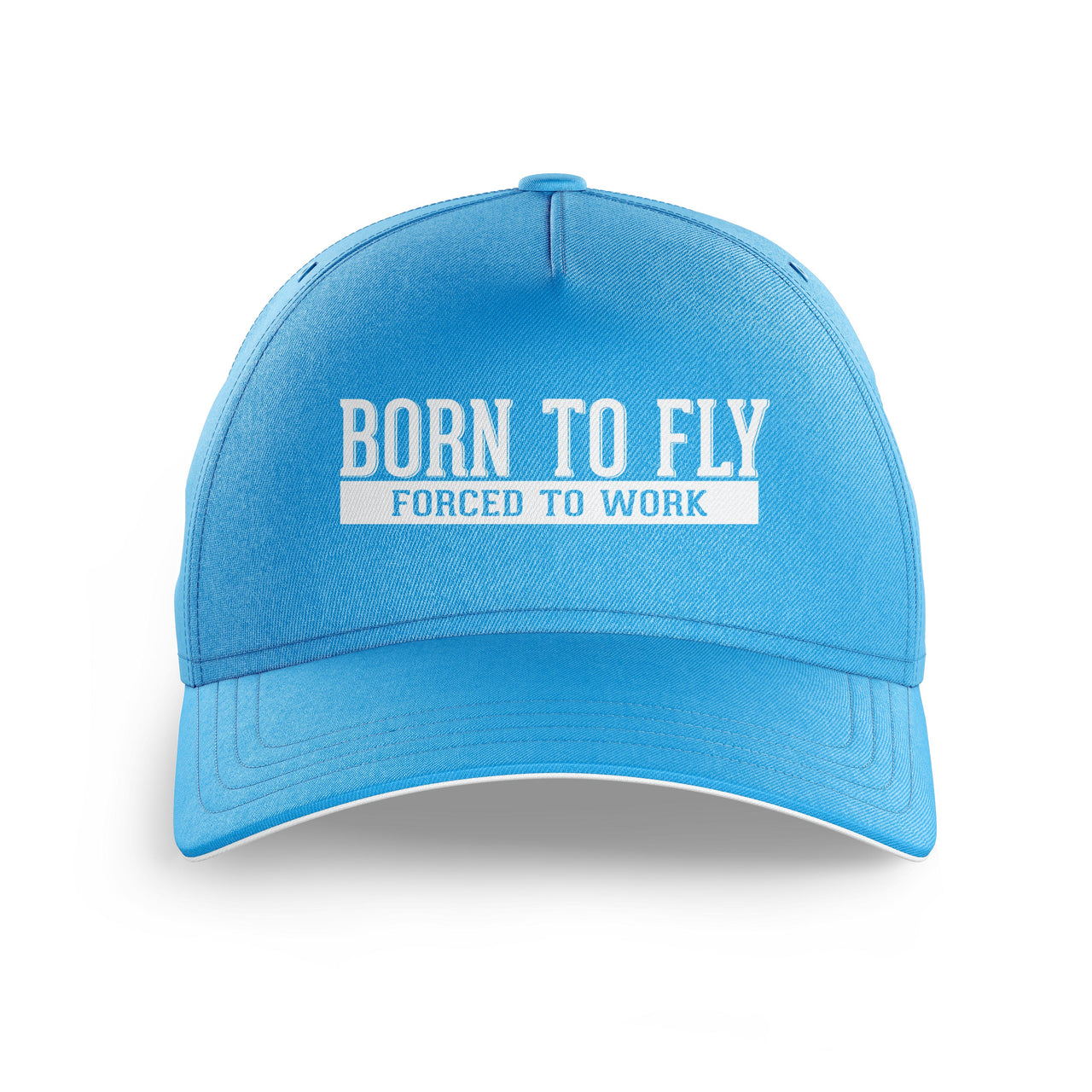 Born To Fly Forced To Work Printed Hats