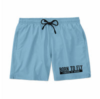 Thumbnail for Born To Fly Forced To Work Designed Swim Trunks & Shorts