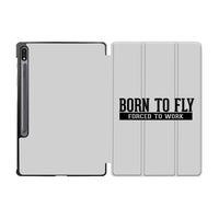 Thumbnail for Born To Fly Forced To Work Designed Samsung Tablet Cases