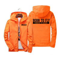 Thumbnail for Born To Fly Forced To Work Designed Windbreaker Jackets