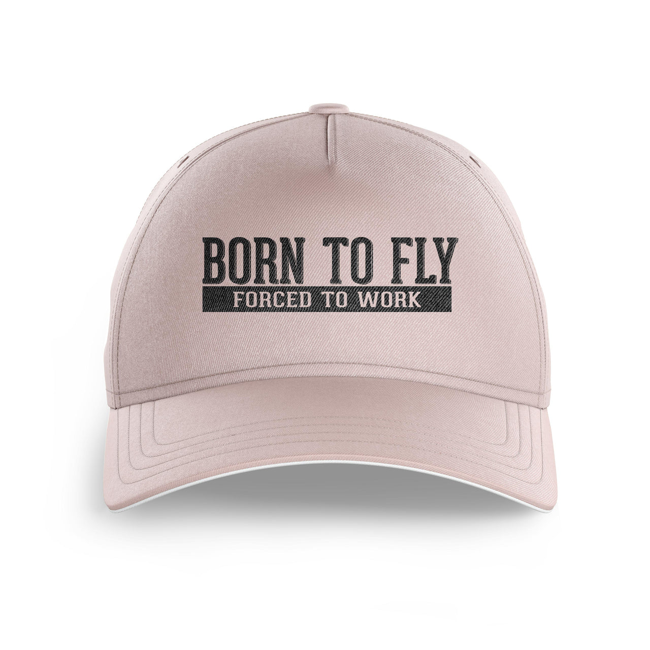 Born To Fly Forced To Work Printed Hats