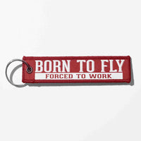 Thumbnail for Born To Fly Forced To Work Designed Key Chains