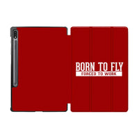 Thumbnail for Born To Fly Forced To Work Designed Samsung Tablet Cases