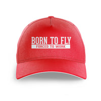 Thumbnail for Born To Fly Forced To Work Printed Hats