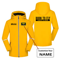 Thumbnail for Born To Fly Forced To Work Designed Rain Coats & Jackets