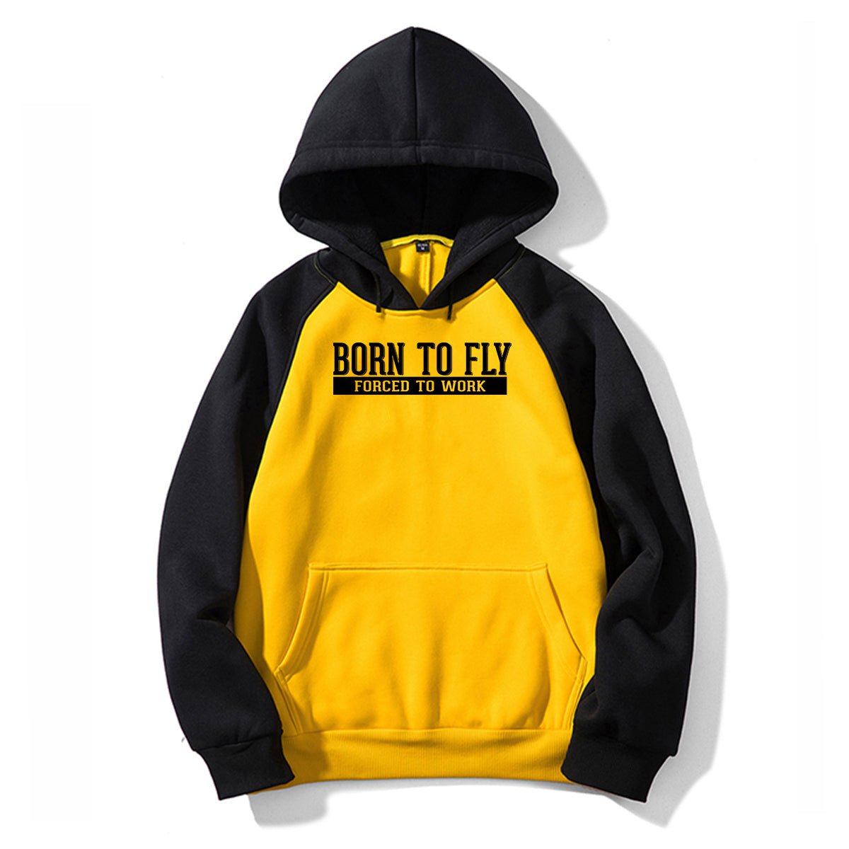 Born To Fly Forced To Work Designed Colourful Hoodies