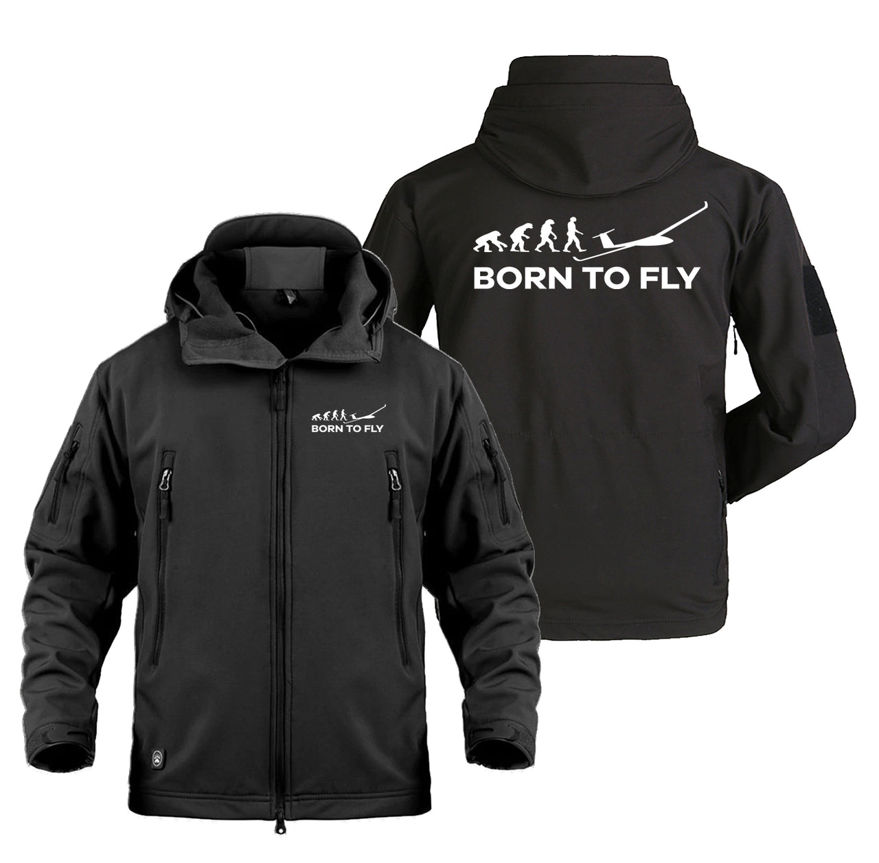 Born To Fly Glider Designed Military Jackets (Customizable)