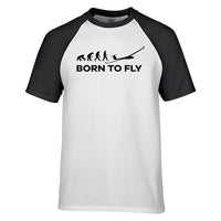 Thumbnail for Born To Fly Glider Designed Raglan T-Shirts
