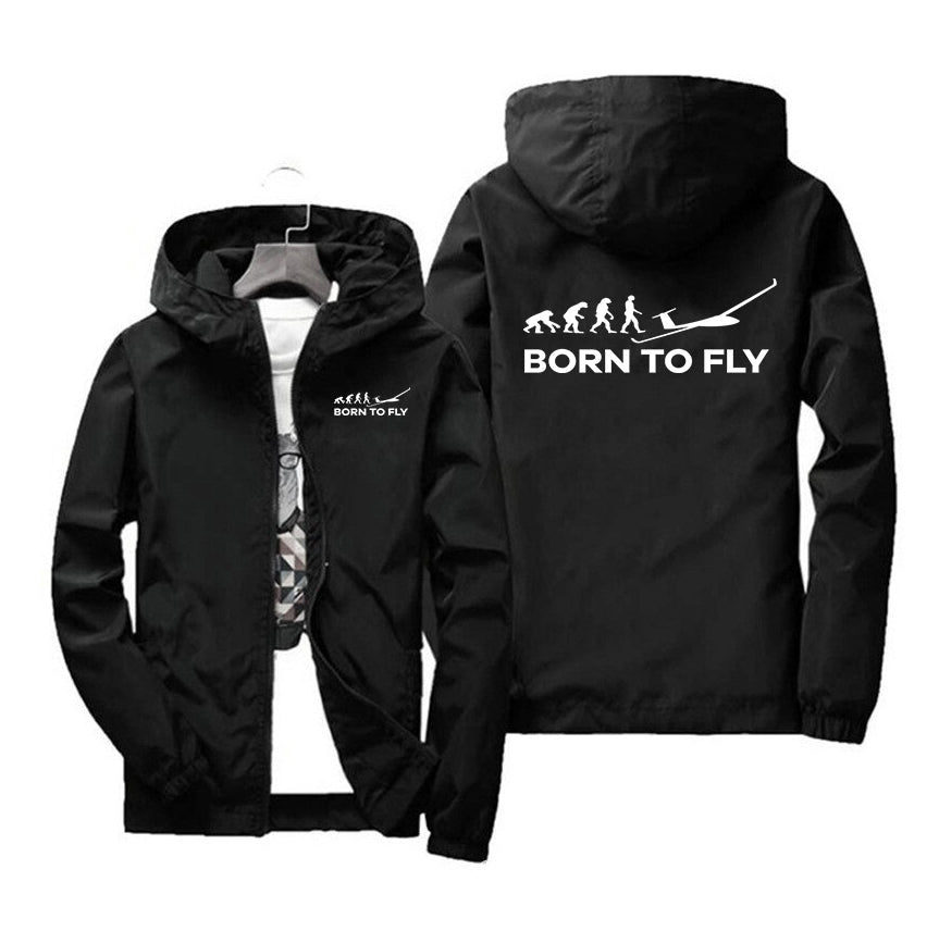Born To Fly Glider Designed Windbreaker Jackets