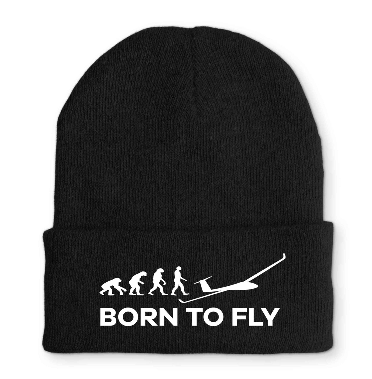Born To Fly Glider Embroidered Beanies