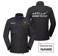Thumbnail for Born To Fly Glider Designed Military Coats