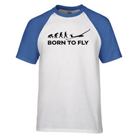 Thumbnail for Born To Fly Glider Designed Raglan T-Shirts