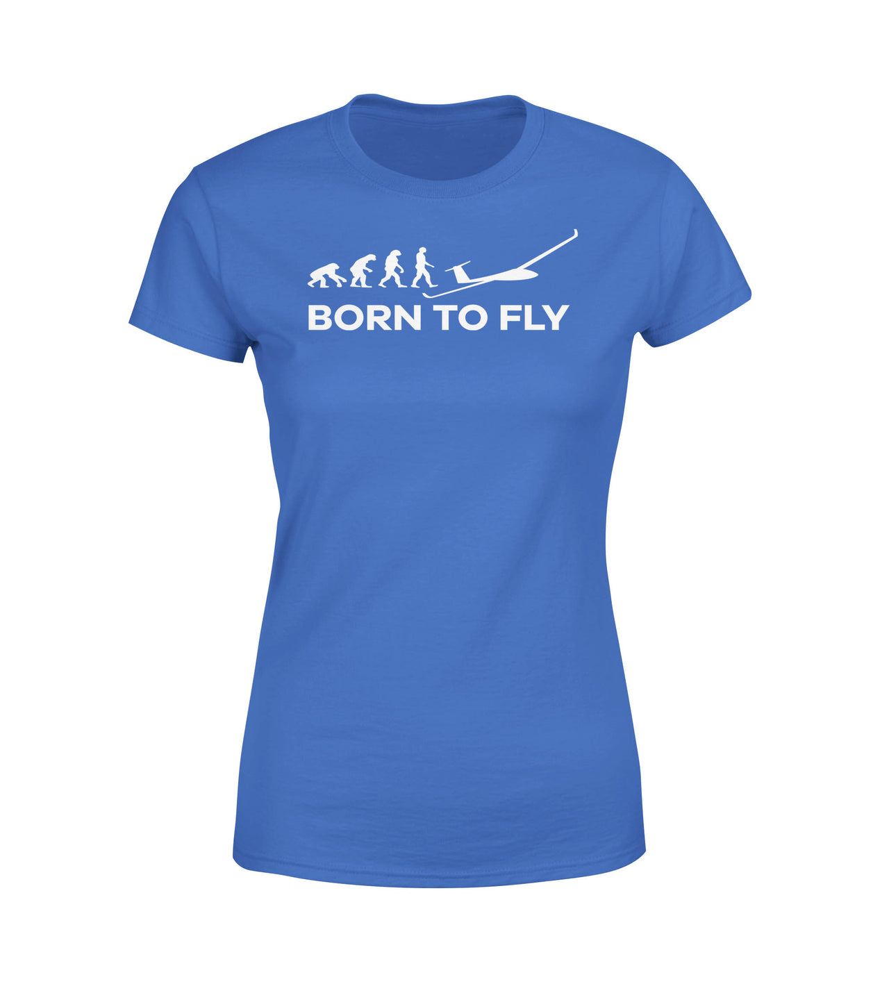 Born To Fly Glider Designed Women T-Shirts