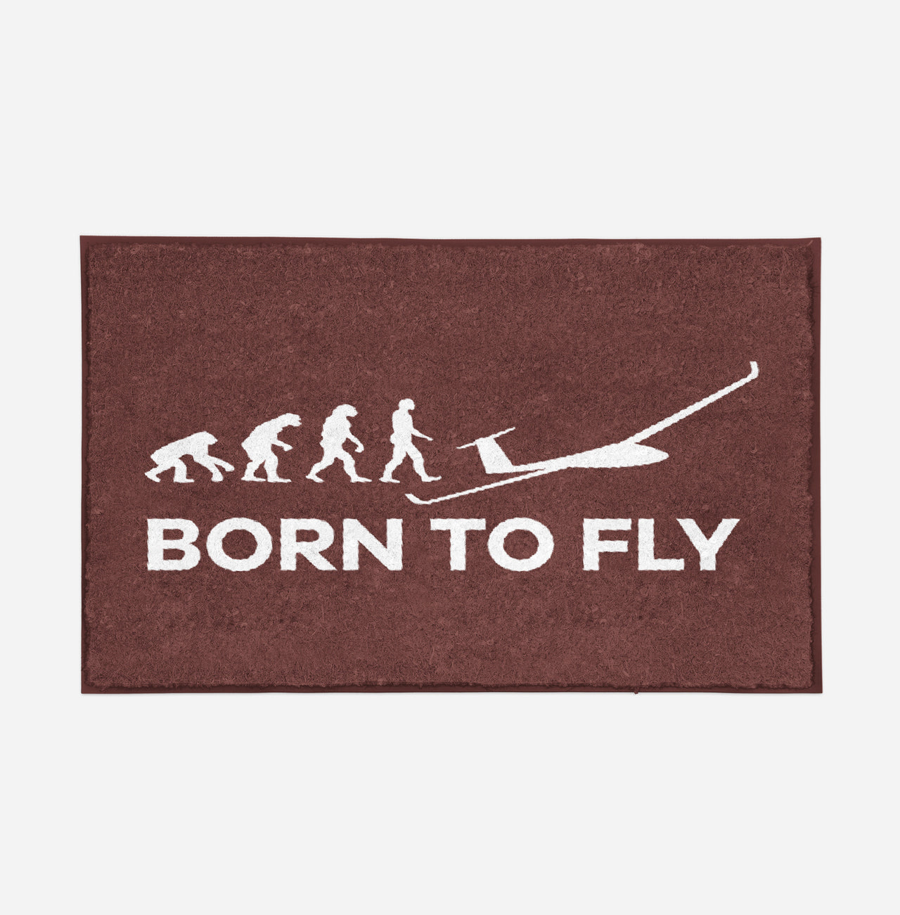 Born To Fly Glider Designed Door Mats