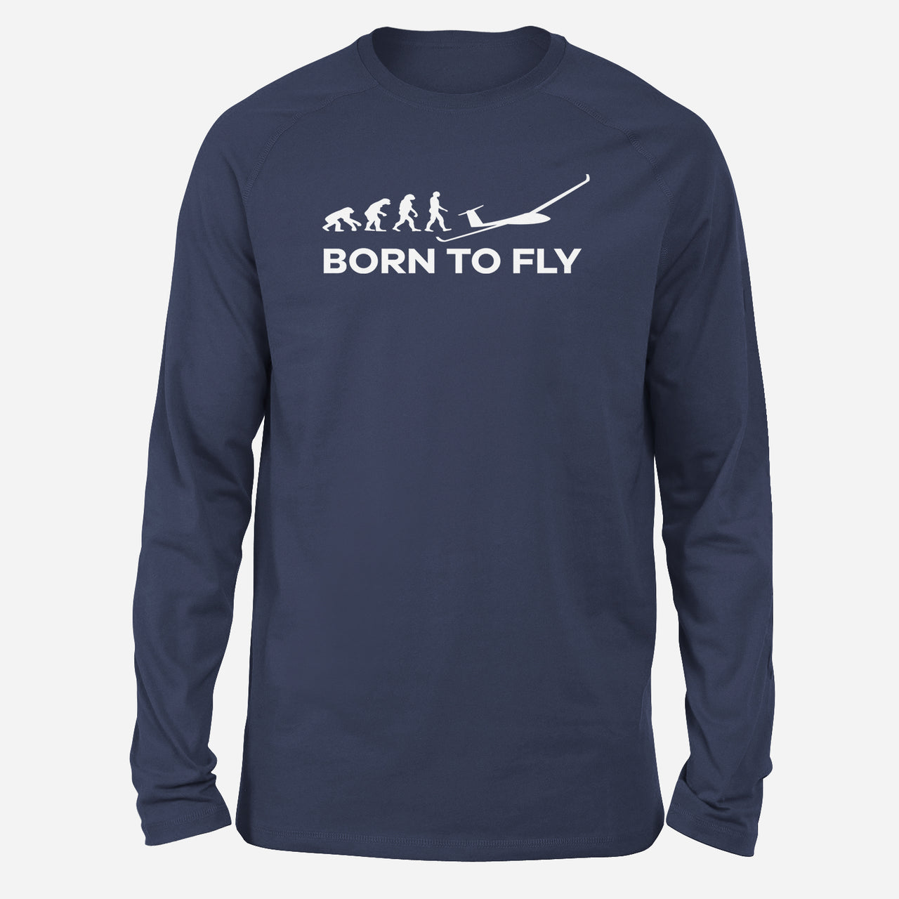 Born To Fly Glider Designed Long-Sleeve T-Shirts