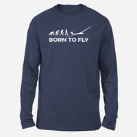 Thumbnail for Born To Fly Glider Designed Long-Sleeve T-Shirts