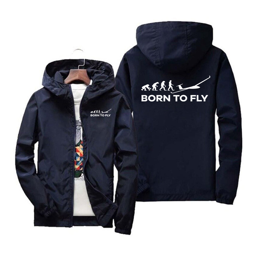 Born To Fly Glider Designed Windbreaker Jackets