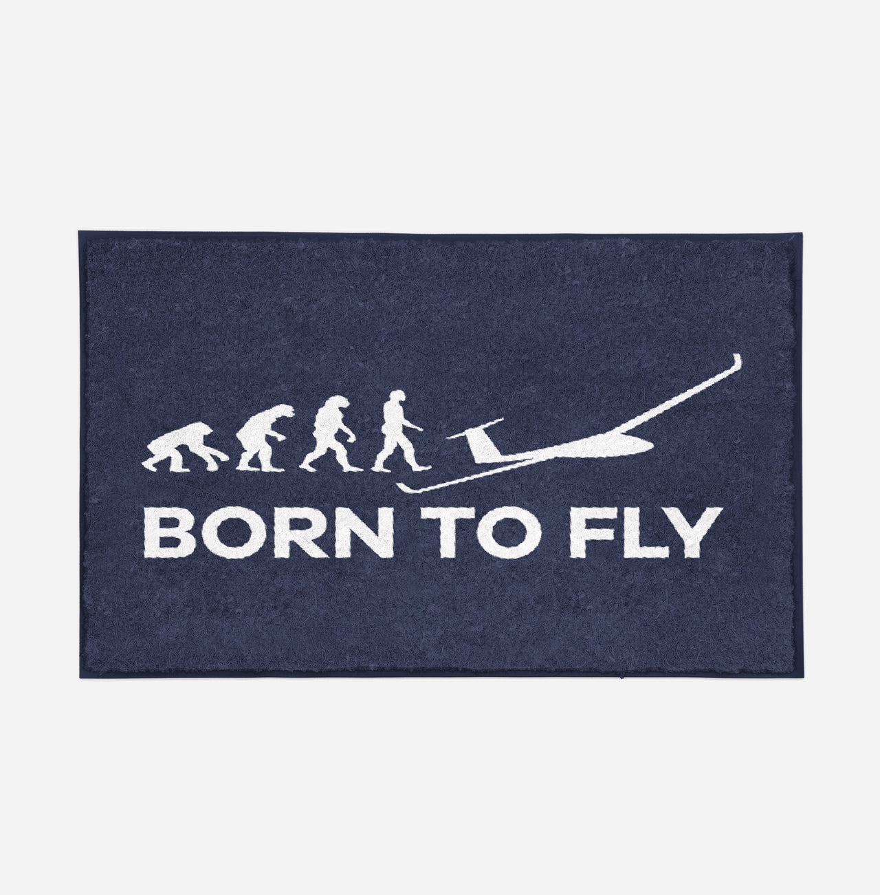 Born To Fly Glider Designed Door Mats