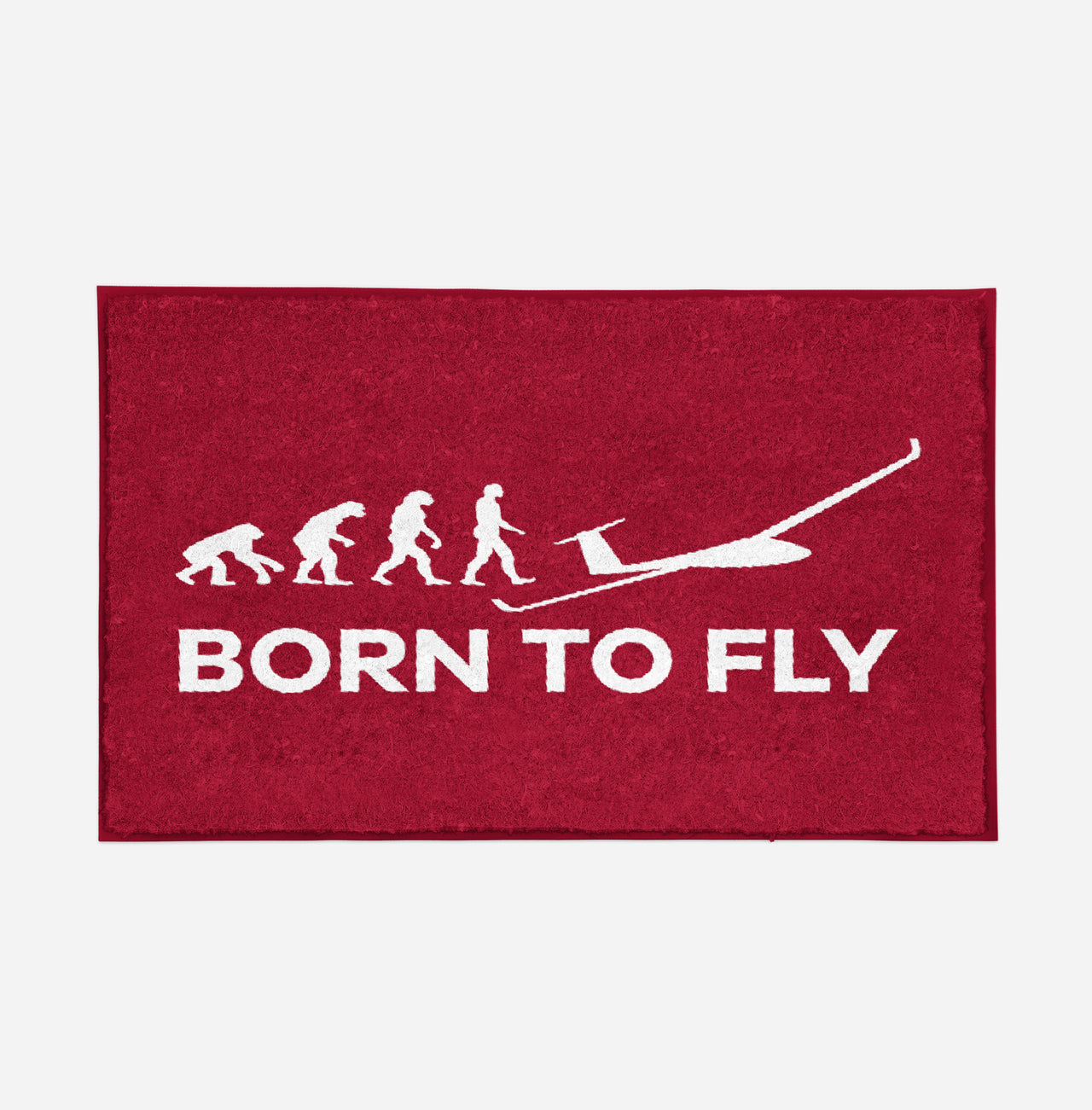 Born To Fly Glider Designed Door Mats