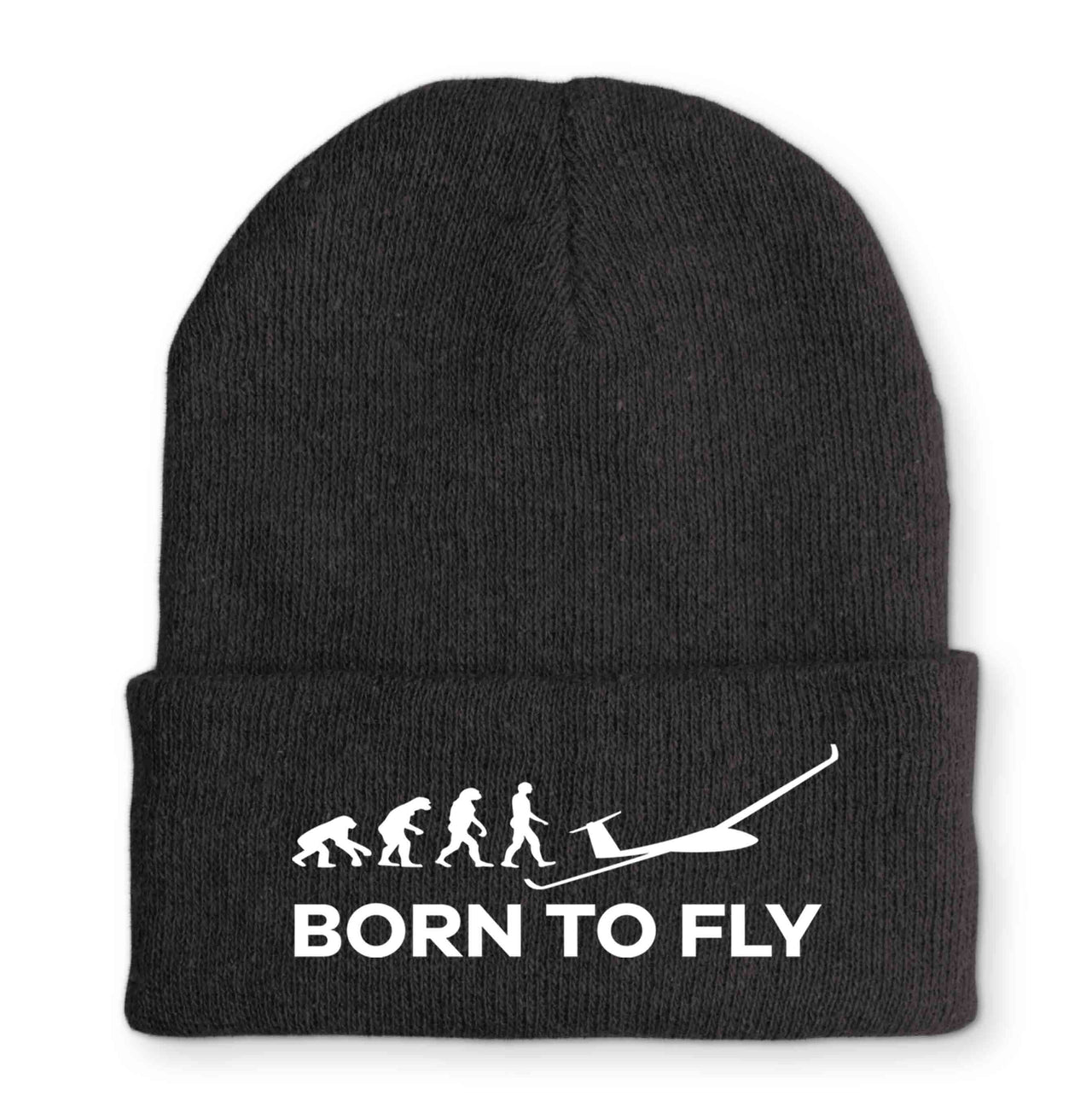 Born To Fly Glider Embroidered Beanies