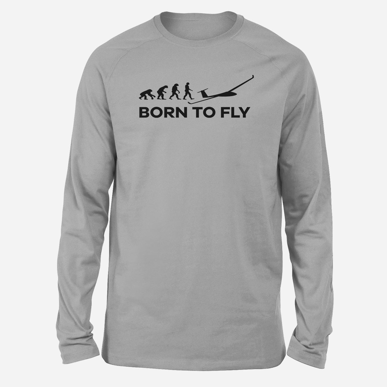 Born To Fly Glider Designed Long-Sleeve T-Shirts