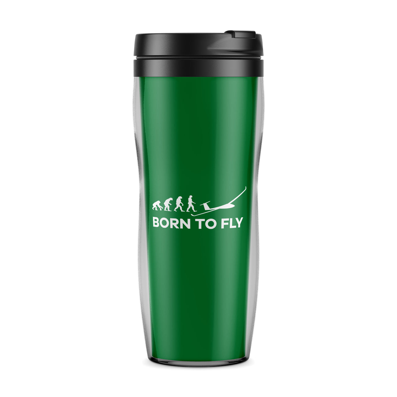 Born To Fly Glider Designed Travel Mugs