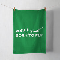 Thumbnail for Born To Fly Glider Designed Towels