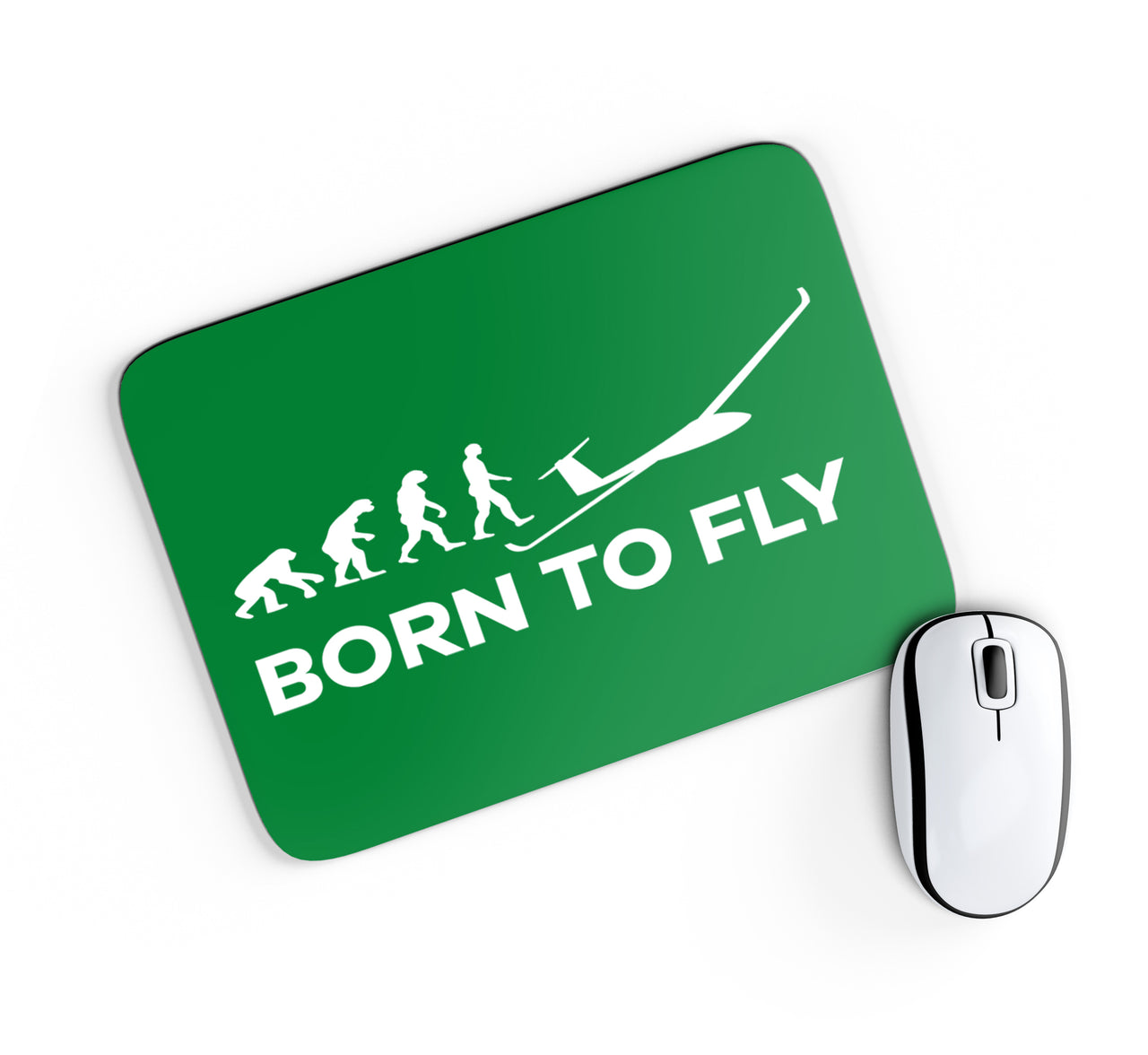 Born To Fly Glider Designed Mouse Pads