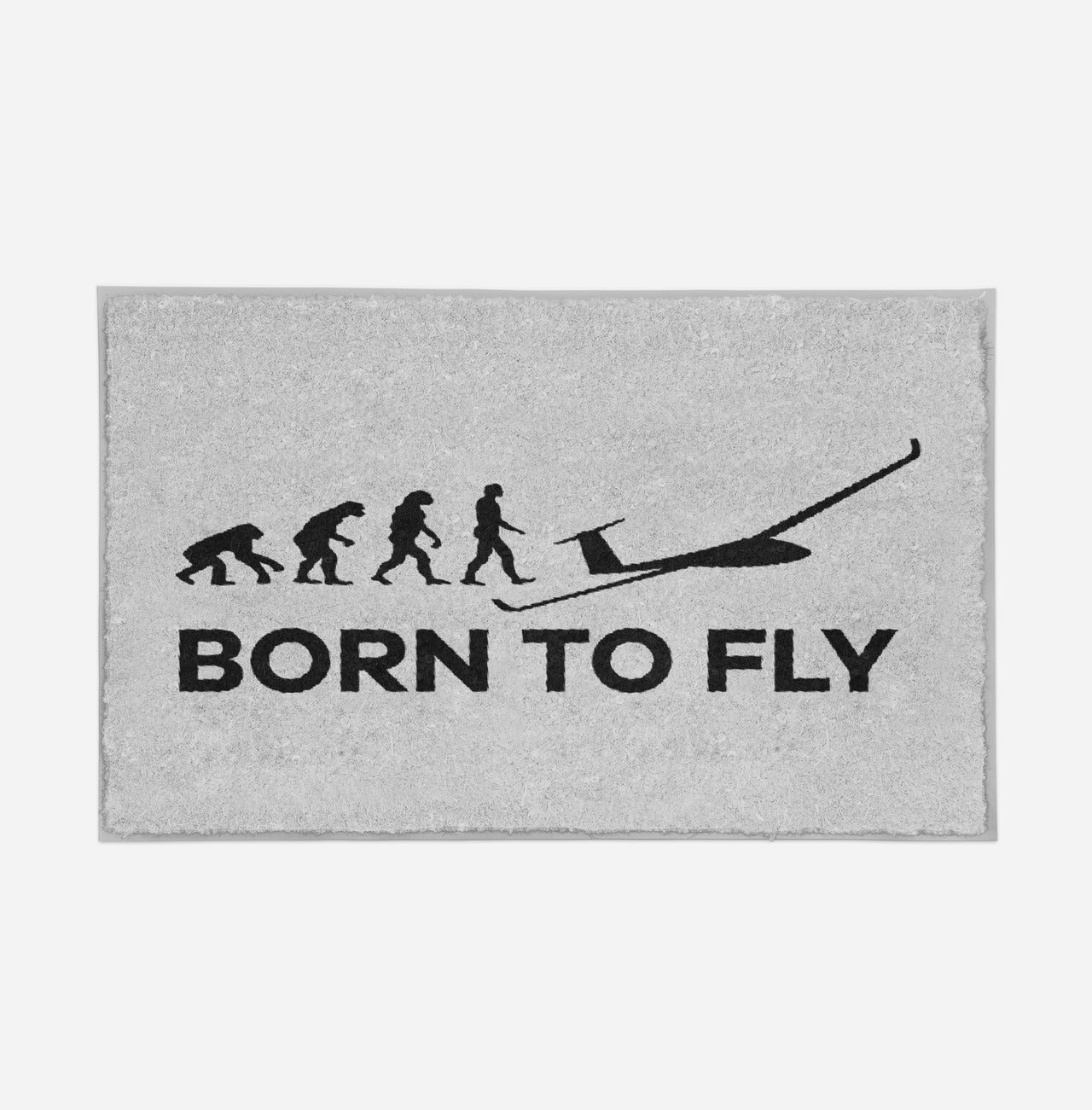 Born To Fly Glider Designed Door Mats