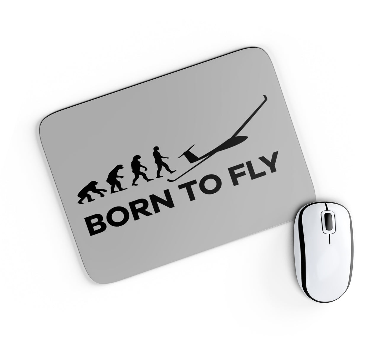 Born To Fly Glider Designed Mouse Pads